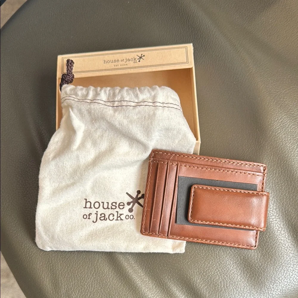 House of Jack Tan Magnetic Money Clip Wallet